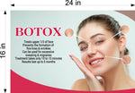 Botox 09 Window Decal Interior/Exterior Vinyl Adhesive Front BLOCKS Outside Inside View Semitransparent Privacy Horizontal