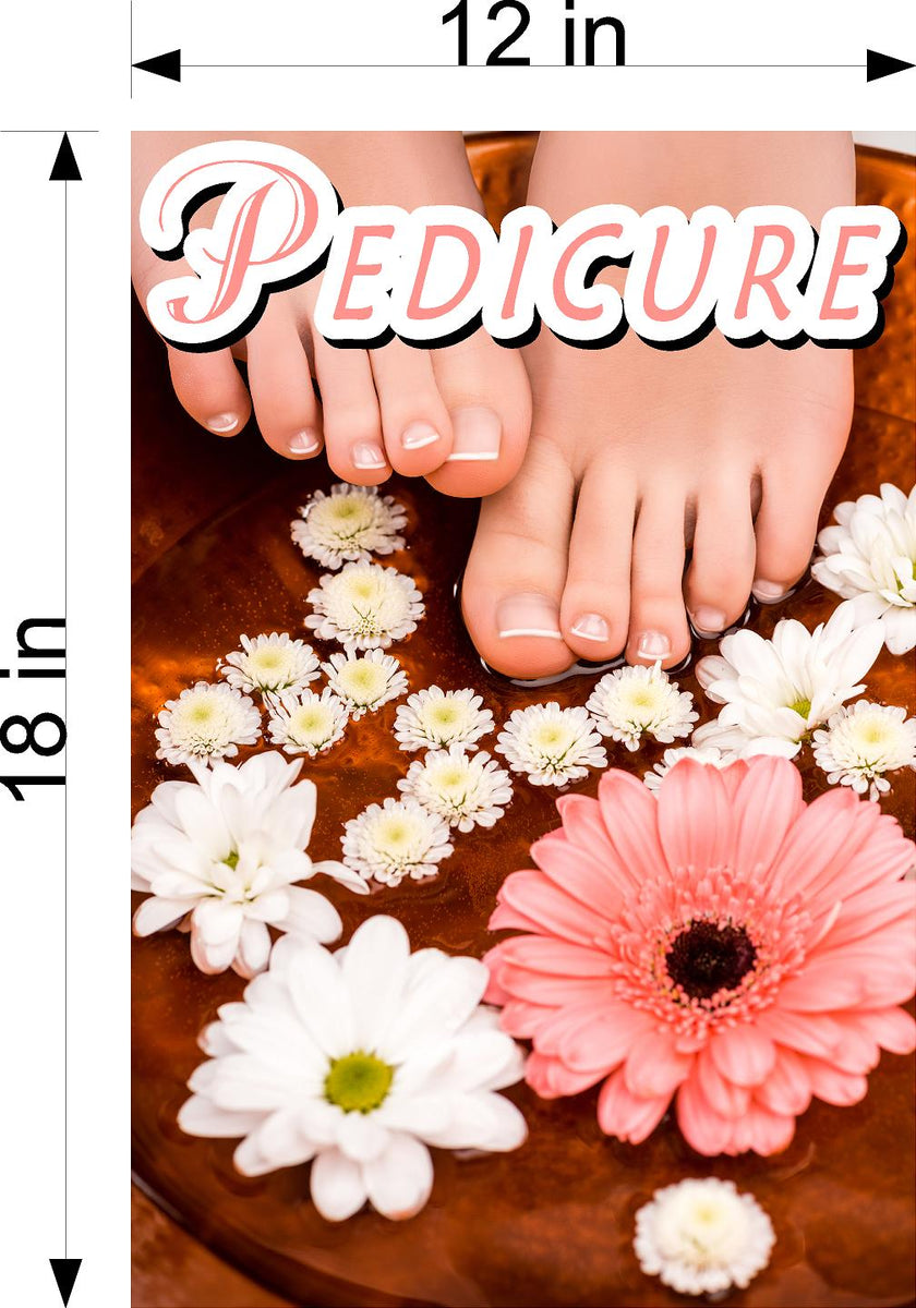 Pedicure 16 Vertical Wallpaper Poster Decal | NAILSIGNS.com – Nail Signs