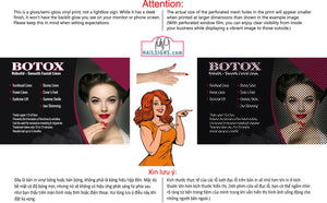 Botox 20 Perforated Mesh One Way Vision See-Through Window Vinyl Poster Sign Horizontal