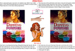 Dipping Powder 04 Perforated Mesh One Way Vision See-Through Window Vinyl Nail Salon Sign Vertical