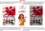 Dipping Powder 05 Perforated Mesh One Way Vision See-Through Window Vinyl Nail Salon Sign Vertical