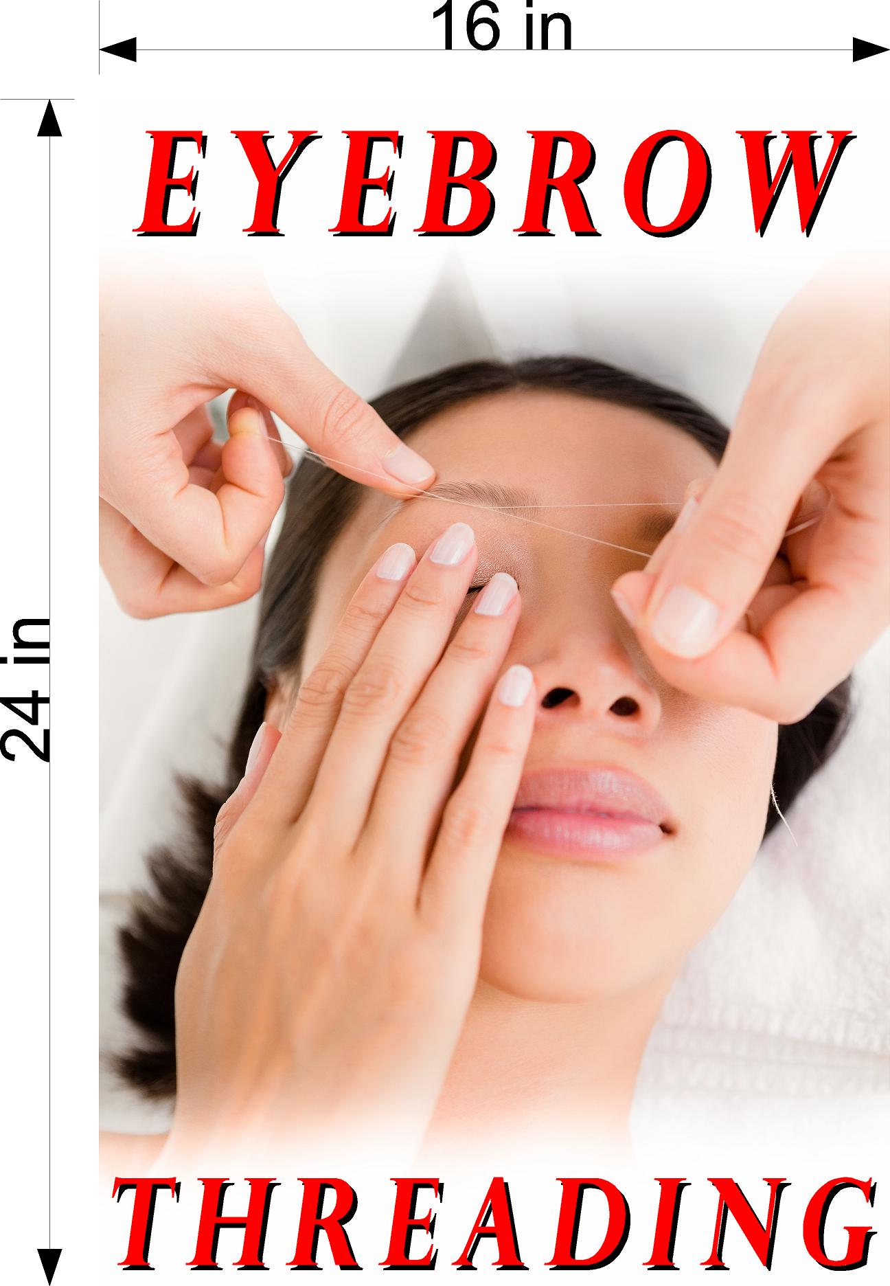 Eyebrows 16 Photo-Realistic Paper Poster Premium Interior Inside Sign Advertising Marketing Wall Window Non-Laminated Eyelash Vertical