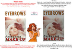 Eyebrows 11 Perforated Mesh One Way Vision See-Through Window Vinyl Salon Sign Permanent Make-Up Vertical
