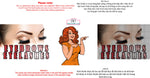 Eyebrows 12 Perforated Mesh One Way Vision See-Through Window Vinyl Salon Sign Eyelashes Horizontal