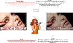 Eyebrows 13 Perforated Mesh One Way Vision See-Through Window Vinyl Salon Sign Eyelashes Horizontal