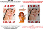 Eyebrows 16 Perforated Mesh One Way Vision See-Through Window Vinyl Salon Sign Threading Vertical