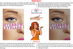 Eyebrows 02 Perforated Mesh One Way Vision See-Through Window Vinyl Salon Vertical