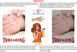 Eyebrows 06 Perforated Mesh One Way Vision See-Through Vinyl Window Salon Sign Threading Vertical
