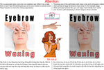 Eyebrows 08 Perforated Mesh One Way Vision See-Through Window Sign Waxing Vertical