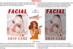 Facial 02 Perforated Mesh One Way Vision See-Through Window Vinyl Salon Sign Vertical Treatment Care