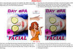 Facial 05 Perforated Mesh One Way Vision See-Through Window Vinyl Salon Sign Vertical Treatment Care
