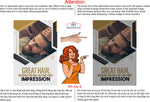 Family Hair 12 Perforated Mesh One Way Vision Window See-Through Sign Salon Vinyl Cut Haircut Vertical