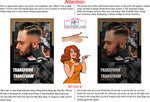 Family Hair 14 Perforated Mesh One Way Vision Window See-Through Sign Salon Vinyl Cut Haircut Vertical