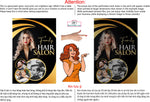 Family Hair 15 Perforated Mesh One Way Vision Window See-Through Sign Salon Vinyl Cut Haircut Vertical