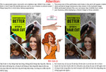 Family Hair 01 Perforated Mesh One Way Vision Window See-Through Sign Salon Vinyl Cut Haircut Vertical