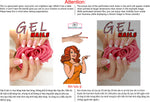 Gel 07 Perforated Mesh One Way Vision See-Through Window Vinyl Nail Salon Sign Vertical