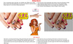 Gel 08 Perforated Mesh One Way Vision See-Through Window Vinyl Nail Salon Sign Horizontal
