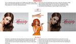 Hair Salon 19 Perforated Mesh One Way Vision Window See-Through Vinyl Sign Beauty Horizontal