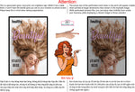 Hair Salon 45 Perforated Mesh One Way Vision Window See-Through Sign Salon Vinyl Décor Beauty Vertical