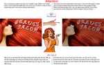 Hair Salon 09 Perforated Mesh One Way Vision Window See-Through Sign Salon Vinyl Decor Horizontal Beauty