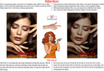 Make-Up 02 Perforated Mesh One Way Vision See-Through Window Vinyl Service Salon Sign Vertical