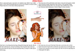 Make-Up 03 Perforated Mesh One Way Vision See-Through Window Vinyl Service Salon Sign Vertical