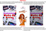 Make-Up 05 Perforated Mesh One Way Vision See-Through Window Vinyl Salon Sign Vertical
