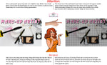 Make-Up 07 Perforated Mesh One Way Vision See-Through Window Vinyl Salon Sign Artist Horizontal