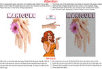 Manicure 13 Perforated Mesh One Way Vision See-Through Window Vinyl Nail Salon Sign Vertical