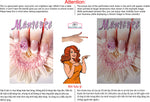 Manicure 22 Perforated Mesh One Way Vision See-Through Window Vinyl Nail Salon Sign Vertical