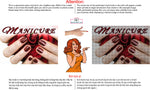 Manicure 24 Perforated Mesh One Way Vision See-Through Window Vinyl Nail Salon Sign Horizontal