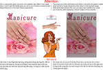 Manicure 27 Perforated Mesh One Way Vision See-Through Window Vinyl Nail Salon Sign Vertical