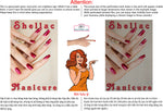 Manicure 29 Perforated Mesh One Way Vision See-Through Window Vinyl Nail Salon Shellac Sign Vertical
