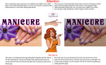 Manicure 30 Perforated Mesh One Way Vision See-Through Window Vinyl Nail Salon Sign Vertical