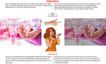 Manicure 05 Perforated Mesh One Way Vision See-Through Window Vinyl Salon Sign Horizontal