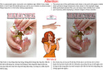 Manicure 09 Perforated Mesh One Way Vision See-Through Window Vinyl Nail Salon Sign Vertical