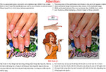 Manicure 01 Perforated Mesh One Way Vision See-Through Window Vinyl Salon Sign Vertical
