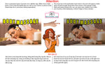 Massage 10 Perforated Mesh One Way Vision See-Through Window Vinyl Salon Sign Therapy Back Facial Foot Body Horizontal