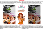 Massage 15 Perforated Mesh One Way Vision See-Through Window Vinyl Salon Sign Therapy Back Facial Foot Body Vertical