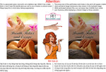 Massage 18 Perforated Mesh One Way Vision See-Through Window Vinyl Salon Sign Therapy Back Facial Foot Body Vertical
