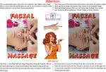 Massage 06 Perforated Mesh One Way Vision See-Through Window Vinyl Salon Sign Facial Vertical
