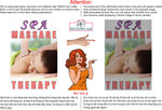 Massage 08 Perforated Mesh One Way Vision See-Through Window Vinyl Salon Sign Therapy Back Facial Foot Body Vertical