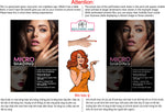 Microshading 02 Perforated Mesh One Way Vision See-Through Window Vinyl Salon Services Makeup Vertical