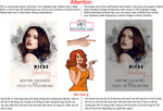 Microshading 03 Perforated Mesh One Way Vision See-Through Window Vinyl Salon Services Makeup Vertical