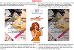 Microshading 08 Perforated Mesh One Way Vision See-Through Window Vinyl Salon Services Makeup Vertical
