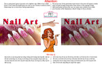 Nail Art 10 Perforated Mesh One Way Vision See-Through Window Vinyl Salon Sign Horizontal