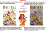 Nail Art 05 Perforated Mesh One Way Vision See-Through Window Vinyl Salon Sign Vertical