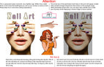 Nail Art 08 Perforated Mesh One Way Vision Window Vinyl Nail Salon See-Through Window Sign Vertical