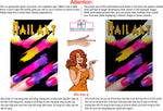 Nail Art 01 Perforated Mesh One Way Vision Vinyl Salon Sign See-Through Window Vertical