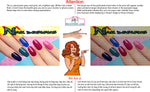 Nail Designs 10 Perforated Mesh One Way Vision See-Through Window Vinyl Salon Sign Horizontal